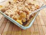 Crumble de pommes & kiwis jaunes (recette sans gluten)