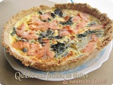 Quiche aux blettes et au saumon fumé