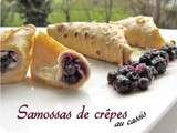 Samossas de crêpes au cassis