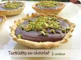 Tartelettes au chocolat et combava