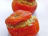 Tomates farcies aux courgettes et au riz