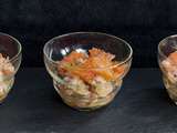 Tartare de Saint Jacques et crevettes