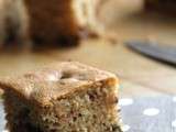 Cake à la purée de noisettes et aux pépites de chocolat