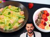 Tous en Cuisine : Le Risotto aux Asperges Vertes et le Smoothie Glacé Banane-Fraise de Cyril Lignac