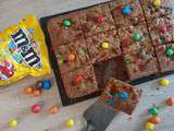 Brownie au caramel et m&m’s