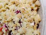 Crumble pomme et framboise