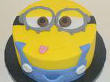 Gâteau minion en 2D