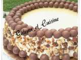 Entremets nougat et maltesers