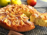 Gâteau aux pommes et noix de coco