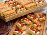 Mini Mille-feuilles salés au saumon fumé ( feuilletés apéro)