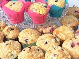 Muffins aux myrtilles et crumble comme chez Starbucks