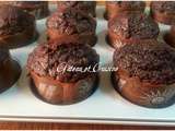 Muffins tout chocolat très moelleux