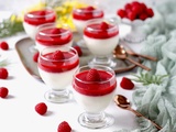 Panna cotta aux framboises