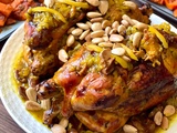 Poulet rôti au four à la marocaine (djaj daghmira)