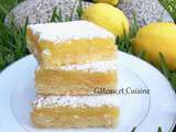 S carrés au citron (lemon bars )