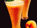 Smoothie banane et pêche