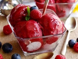 Sorbet aux fruits rouges