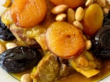 Tajine d’agneau aux pruneaux et abricots secs