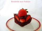 Brownie aux fraises