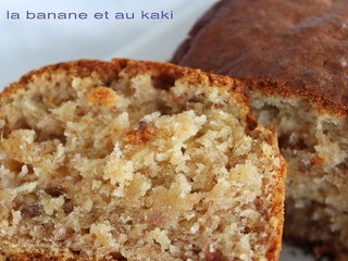 Cake à la banane et au kaki