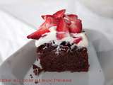 Cake au cola et aux fraises