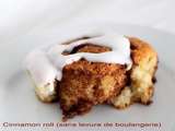 Cinnamon roll (sans levure de boulangerie)