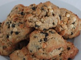 Cookies aux myrtilles séchées, au coco et au chocolat blanc