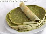 Crêpes au thé matcha