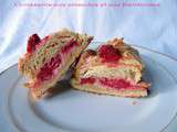 Croissants aux amandes et aux framboises