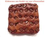 Gâteau au kaki et au carrés de chocolat