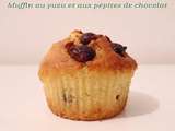 Muffins au yuzu et aux pépites de chocolat