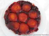 Tarte tatin pommes framboises