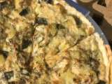 Tarte au confit de courgettes et parmesan