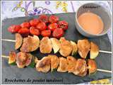 Brochette de poulet tandoori