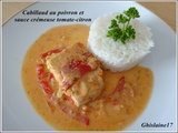 Cabillaud au poivron et sauce crémeuse tomate-citron