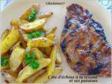 Côte d'échine à la texane et ses potatoes