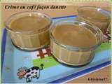 Crème au café façon danette