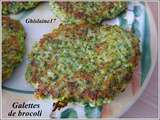 Galettes de brocoli