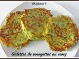 Galettes de courgettes au curry