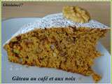 Gâteau au café et aux noix