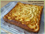 Gâteau aux pommes et mascarpone