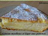 Gâteau moelleux et léger aux pommes