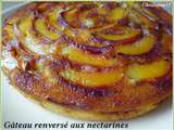 Gâteau renversé aux nectarines