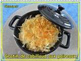 Gratin de cabillaud aux poireaux