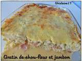 Gratin de chou-fleur et jambon