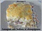 Lasagnes aux lardons et champignons