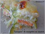 Lasagnes  de courgettes au saumon