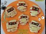 Mini-pizzas  momies  d'Halloween