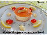 Mousse d'asperge au saumon fumé