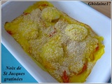 Noix de St Jacques gratinées